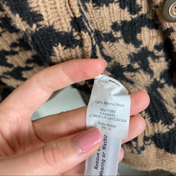 Madewell Black and Tan Houndstooth Cardigan - Picture 6 of 7